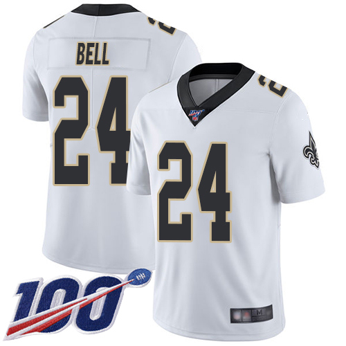 Men New Orleans Saints Limited White Vonn Bell Road Jersey NFL Football 24 100th Season Vapor Untouchable Jersey